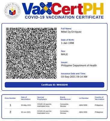 VaxCertPH is the official digital vaccination certificate for Filipinos .
